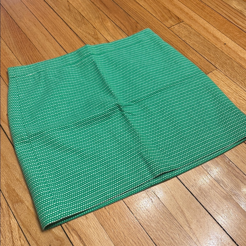J. Crew Skirt Women's Green Ribbed Mini Pencil Skirt Size 4